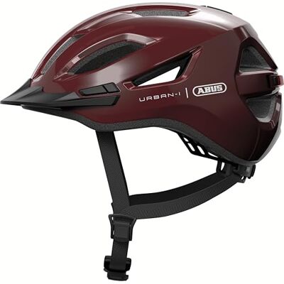 ABUS Urban-I 4.0 city helm fietshelm met oplaadbaar achterlicht, 2 lichtstanden, piek, varkensstaartopening en magneetsluiting voor tieners, vrouwen en mannen maat S, rood ABUS Urban-I 4.0 city helm fietshelm met oplaadbaar achterlicht, 2 lichtstanden, piek, varkensstaartopening en magneetsluiting voor tieners, vrouwen en mannen maat S, rood