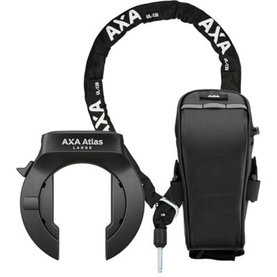 AXA Atlas Large intrekbare + ULC 130 insteekketting + zadeltas – frameslotset – veiligheidsniveau 14 – sleutel is verwijderbaar AXA Atlas Large intrekbare + ULC 130 insteekketting + zadeltas – frameslotset – veiligheidsniveau 14 – sleutel is verwijderbaar