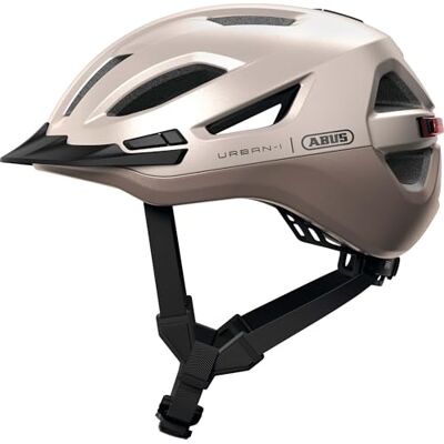 ABUS Stadshelm Urban-I 4.0 ACE Fietshelm met oplaadbaar achterlicht, 4 lichtmodi, klep, vlechtopening en magnetische sluiting, voor jongeren, vrouwen en mannen ABUS Stadshelm Urban-I 4.0 ACE Fietshelm met oplaadbaar achterlicht, 4 lichtmodi, klep, vlechtopening en magnetische sluiting, voor jongeren, vrouwen en mannen
