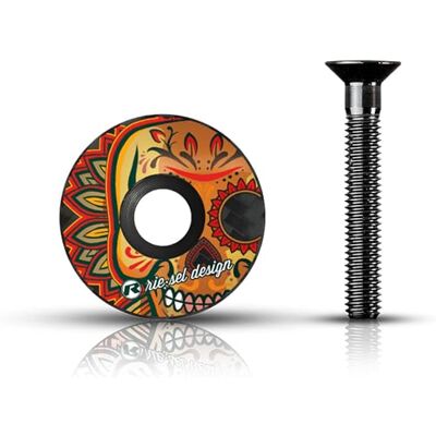 Riesel Design - Ahead Kappe - Meerkleurig - Koolstof - Stem Cap Riesel Design - Ahead Kappe - Meerkleurig - Koolstof - Stem Cap