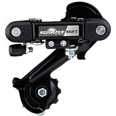 SunRace Sun Race RDM2T Rear Derailleur 6/7-SPEED Long Cage, Direct achterwiel, volwassenen, uniseks, zwart, standaard SunRace Sun Race RDM2T Rear Derailleur 6/7-SPEED Long Cage, Direct achterwiel, volwassenen, uniseks, zwart, standaard