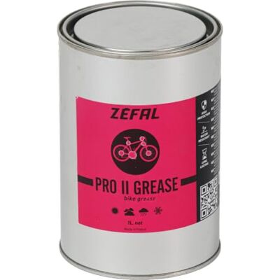 ZEFAL PRO II GREASE Kettingvet voor fiets en mountainbike, kettingbescherming tegen corrosie, fietsvet, gemaakt in Frankrijk, 1 l ZEFAL PRO II GREASE Kettingvet voor fiets en mountainbike, kettingbescherming tegen corrosie, fietsvet, gemaakt in Frankrijk, 1 l