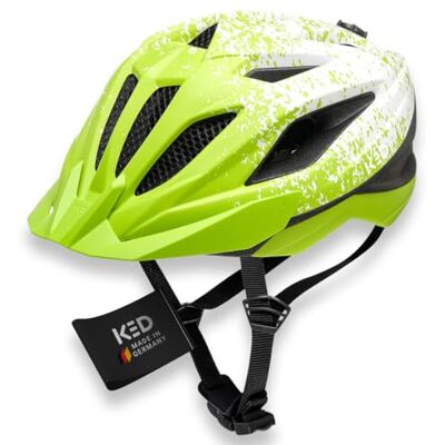 KED Street Jr. Pro kinderfietshelm mat groen/wit 2023 KED Street Jr. Pro kinderfietshelm mat groen/wit 2023
