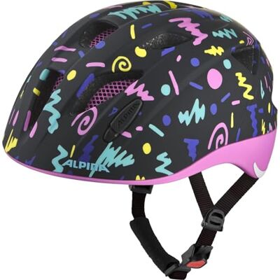 ALPINA XIMO FLASH, black-confetti, 47-51 cm, fietshelm voor kinderen, individueel aanpasbaar met geïntegreerd Multi-Fit Light ALPINA XIMO FLASH, black-confetti, 47-51 cm, fietshelm voor kinderen, individueel aanpasbaar met geïntegreerd Multi-Fit Light