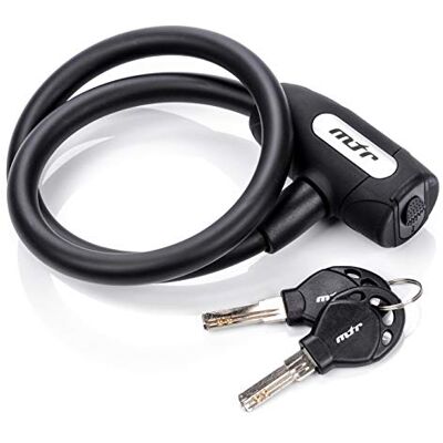 Fietsslot Meteor - Duurzame stalen kabel - 4,5 mm - 2 sleutels - Slothoes Fietsslot Meteor - Duurzame stalen kabel - 4,5 mm - 2 sleutels - Slothoes