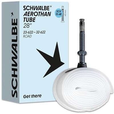 Schwalbe Aerothan binnenband, fietsbinnenband voor urban, MTB, race en touring fietsen, fietsbinnenband van TPU, Made in Germany Schwalbe Aerothan binnenband, fietsbinnenband voor urban, MTB, race en touring fietsen, fietsbinnenband van TPU, Made in Germany