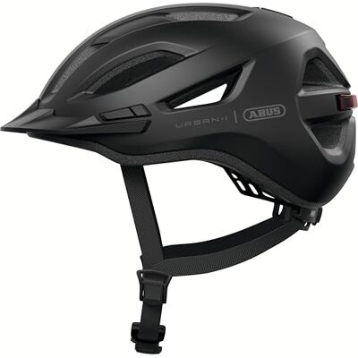 ABUS Urban-I 4.0 city helm fietshelm met oplaadbaar achterlicht, 2 lichtstanden, piek, varkensstaartopening en magneetsluiting voor tieners, vrouwen en mannen maat S, zwart ABUS Urban-I 4.0 city helm fietshelm met oplaadbaar achterlicht, 2 lichtstanden, piek, varkensstaartopening en magneetsluiting voor tieners, vrouwen en mannen maat S, zwart