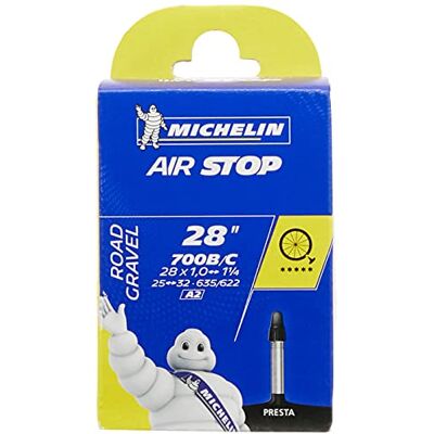 Michelin A2 AIRSTOP Binnenband - 25/32x622/635 PR 40 mm Michelin A2 AIRSTOP Binnenband - 25/32x622/635 PR 40 mm