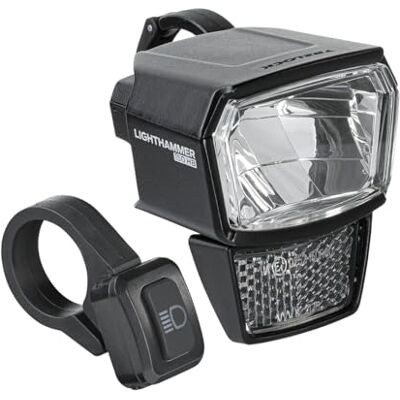 Trelock LS 940-HB Lighthammer 150 Lux E-bike 12V fietslamp – inclusief grootlichtschakelaar en stuurhouder – StVZO goedgekeurd Trelock LS 940-HB Lighthammer 150 Lux E-bike 12V fietslamp – inclusief grootlichtschakelaar en stuurhouder – StVZO goedgekeurd