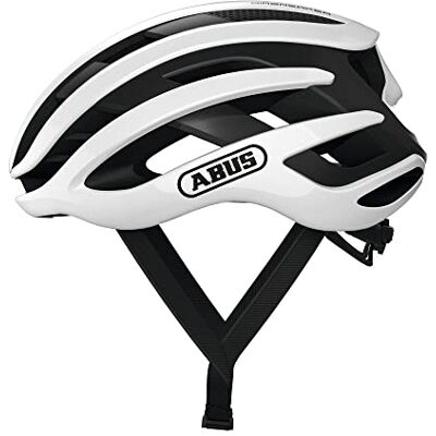 ABUS AirBreaker Racefiets Helm Hoogwaardige Fietshelm voor Professionele Wielrenners Unisex, voor Dames en Heren Wit, Maat M ABUS AirBreaker Racefiets Helm Hoogwaardige Fietshelm voor Professionele Wielrenners Unisex, voor Dames en Heren Wit, Maat M