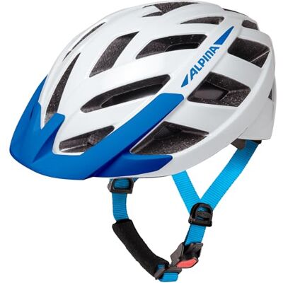 ALPINA PANOMA 3.0, white-blue gloss, 52-57 cm, optimaal geventileerde toerfietshelm met optioneel LED-licht voor volwassenen ALPINA PANOMA 3.0, white-blue gloss, 52-57 cm, optimaal geventileerde toerfietshelm met optioneel LED-licht voor volwassenen