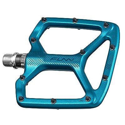 Funn Python Flat Pedalen – Brede platform fietspedalen voor BMX en MTB, 9/16" CrMo-as (Turkoois) Funn Python Flat Pedalen – Brede platform fietspedalen voor BMX en MTB, 9/16" CrMo-as (Turkoois)