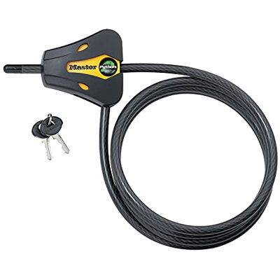Master Lock 8419DPF Python kabelslot met sleutel, 1 pak Master Lock 8419DPF Python kabelslot met sleutel, 1 pak
