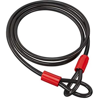 RELAXDAYS Stalen Slot - 2m Kabel met Haken voor Fietsen & Bagage RELAXDAYS Stalen Slot - 2m Kabel met Haken voor Fietsen & Bagage