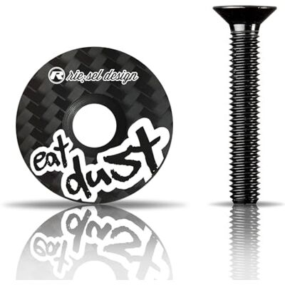Rie:Sel Design Riesel Design Carbon Hoofddop met Aluminium Schroeven voor Racefiets, Gravel, Cyclocross, MTB/Stuurpen en Stuurpen Cap voor Alle Vorkstangen, Stuurpen 1 1/8 Rie:Sel Design Riesel Design Carbon Hoofddop met Aluminium Schroeven voor Racefiets, Gravel, Cyclocross, MTB/Stuurpen en Stuurpen Cap voor Alle Vorkstangen, Stuurpen 1 1/8