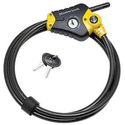 Master Lock 8413DPF, Zwart en Geel, 6' x 3/8" diameter Master Lock 8413DPF, Zwart en Geel, 6' x 3/8" diameter