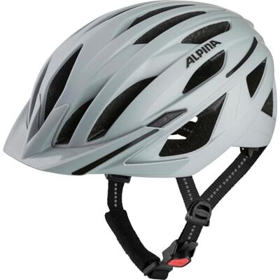 ALPINA HAGA, smoke-grey matt, 51-56 cm, fietshelm voor dames en heren, hoge veiligheid & draagcomfort met Ergo Flex en geïntegreerd licht ALPINA HAGA, smoke-grey matt, 51-56 cm, fietshelm voor dames en heren, hoge veiligheid & draagcomfort met Ergo Flex en geïntegreerd licht