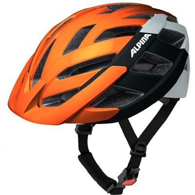 ALPINA PANOMA 3.0, orange-black-white gloss, 52-57 cm, optimaal geventileerde toerfietshelm met optioneel LED-licht voor volwassenen ALPINA PANOMA 3.0, orange-black-white gloss, 52-57 cm, optimaal geventileerde toerfietshelm met optioneel LED-licht voor volwassenen