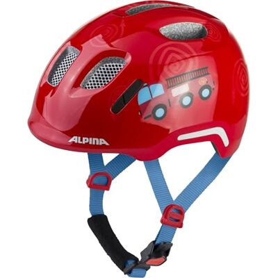 ALPINA XIMO 2 Flash – Lichtgewicht en veilige fietshelm voor kinderen met geïntegreerde LED fire fighter gloss 49-54 ALPINA XIMO 2 Flash – Lichtgewicht en veilige fietshelm voor kinderen met geïntegreerde LED fire fighter gloss 49-54