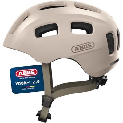 ABUS Youn-I 2.0 fietshelm met licht voor kinderen, tieners en jonge volwassenen voor meisjes en jongens beige, maat S ABUS Youn-I 2.0 fietshelm met licht voor kinderen, tieners en jonge volwassenen voor meisjes en jongens beige, maat S