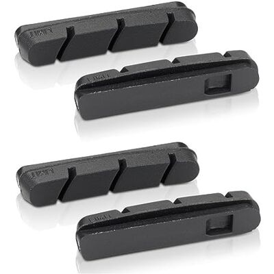 XLC Uniseks remschoenen voor volwassenen, reserve-remrubber BS-X15, set van 4 voor aluminium velgen Campagnolo type, zwart, één maat XLC Uniseks remschoenen voor volwassenen, reserve-remrubber BS-X15, set van 4 voor aluminium velgen Campagnolo type, zwart, één maat