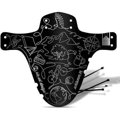 Rie:Sel Design Uniseks slam: PE Mudguard spatbescherming, Journey, normaal EU Rie:Sel Design Uniseks slam: PE Mudguard spatbescherming, Journey, normaal EU