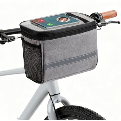 MATTISAM Voorfietsmand, geïsoleerde fietsstuurtas houdt voedsel warm/koel, waterbestendige fietsmand voor kinderen, meisjes, jongens, mannen en vrouwen, racefiets, met fiets telefoonhouder, geschikt MATTISAM Voorfietsmand, geïsoleerde fietsstuurtas houdt voedsel warm/koel, waterbestendige fietsmand voor kinderen, meisjes, jongens, mannen en vrouwen, racefiets, met fiets telefoonhouder, geschikt