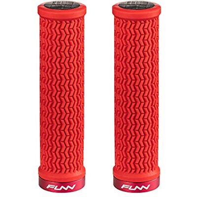Funn Holeshot Mountainbike Handvatten met single lock-on klem – Fietshandvatten met 22 mm binnendiameter en verstevigde uiteinden, geschikt voor MTB en BMX (Rood) Funn Holeshot Mountainbike Handvatten met single lock-on klem – Fietshandvatten met 22 mm binnendiameter en verstevigde uiteinden, geschikt voor MTB en BMX (Rood)