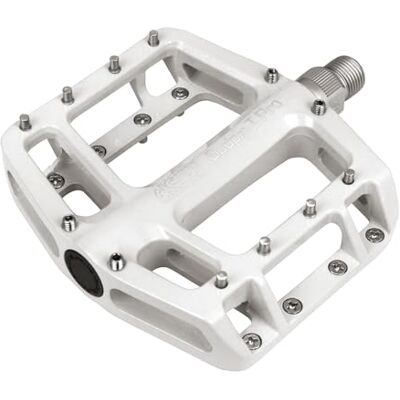 NC-17 Sudpin I Pro aluminium platformpedalen/fietspedalen MTB/mountainbike pedaal/BMX pedaal/kogellagers + Cr-Mo-as/inclusief reservepins, wit NC-17 Sudpin I Pro aluminium platformpedalen/fietspedalen MTB/mountainbike pedaal/BMX pedaal/kogellagers + Cr-Mo-as/inclusief reservepins, wit