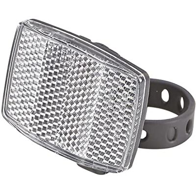 Prophete MTB-reflector met houder, wit fiets dreflector, zwart, L Prophete MTB-reflector met houder, wit fiets dreflector, zwart, L