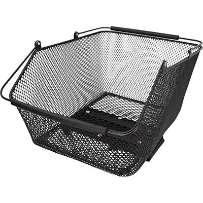 Fischer Bagagedragermand Plus City, fietsmand fijnmazig, zwart, draagkracht 25 kg Fischer Bagagedragermand Plus City, fietsmand fijnmazig, zwart, draagkracht 25 kg