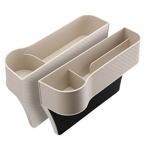 WSLZMM Autostoel Gap Organizer, Autostoel Opbergdoos voor VW POLO 2005-2009, Autostoel Organisator, Autostoel Gap Organizer Autostoel Organizer, A-Beige