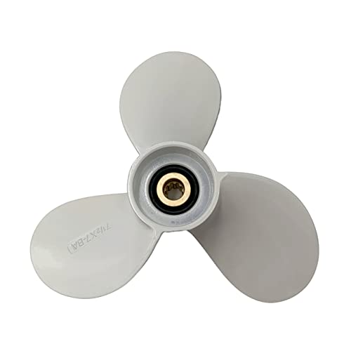 BARDOVEN 4A/5C/F4A 7-1/2x7 Aluminium Buitenboordmotor Propeller 9 Tand voor Yamaha Buitenboordmotor 7.5x7