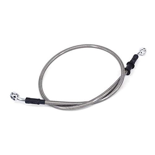 DVELAS Remslang voor motorfiets 500mm-2000mm Motorcycle Gevlochten Rem Koppeling Olieslangen Lines Leidingen Kabels Motorcycle Bike (Size : 900mm Silver)