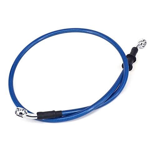 DVELAS Remslang voor motorfiets 500mm-2000mm Motorcycle Gevlochten Rem Koppeling Olieslangen Lines Leidingen Kabels Motorcycle Bike (Size : 500mm Blue)