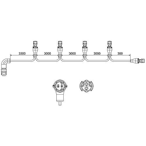 Hella 8KB 340 820-421 Aansluitleiding, zijmarkeringslicht EasyConn