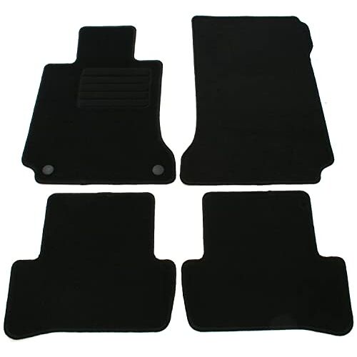 AD Tuning GmbH & Co. KG Velours pasvorm voetmatten set zwart automatten tapijten tapijten Carpet floor mats