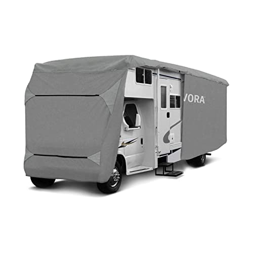 TRAVORA Beschermhoes voor caravan, wintercaravanhoes, voor camper, caravan, isolerend en robuust (970 x 235 x 275 cm)