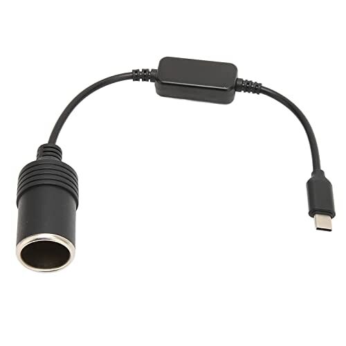 ciciglow Sigarettenaansteker Plug Kabel Adapter, 5V USB C Male Naar 12V Sigarettenaansteker Vrouwelijke Power Adapter Converter voor Auto Elektronica Accessoires