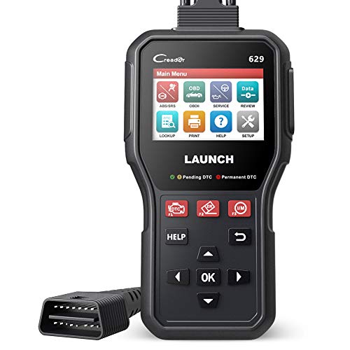 LAUNCH CR629 OBD2 Scanner Autocodelezer met Actieve Tests, ABS & SRS Diagnoses, Olie//SAS/BMS Reset, Volledige OBD2 Functies, Levensduur Gratis Update Diagnostisch Hulpmiddel voor DIYers