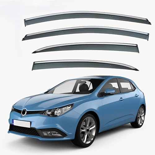 LIAOAL 4st WCar WCindow Wind Deflector, voor MG5 Hatchback MK1-AP12 2011-2019 Auto zijdeur Stick-On Deflector Rain Deflector, Premium winddeflectoren.