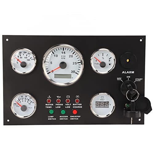 Demeras Instrumentenpaneel, motordashboard Instrumentenpaneel Resterend oliepeil Olievolume Spanningswaarde voor landbouwmachines(12V)