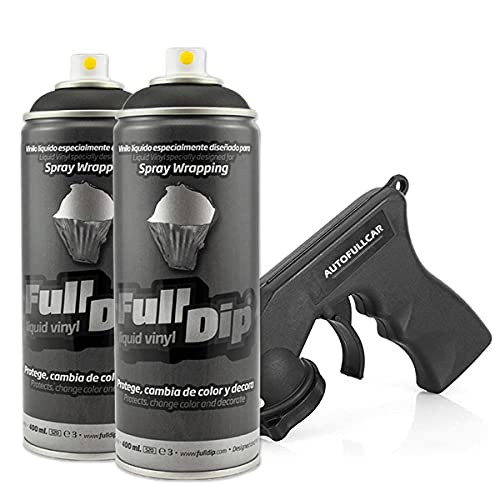 AutoFullCar Full Dip Pack 2 spray zwart mat FULLDIP StoreFullDip.com (zwart mat)