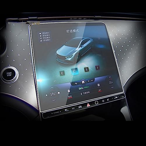 SUNMME Auto-interieur Instrumentenpaneel membraan lcd-scherm Gehard glas beschermfolie, Fit voor Mercedes-Benz EQE 2022