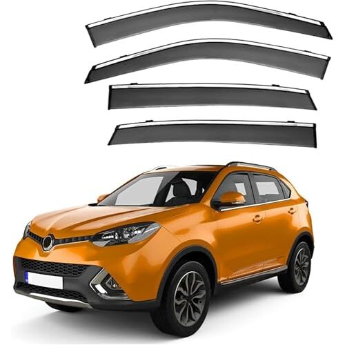 LIAOAL 4st WCar WCindow Wind Deflector, voor MG GS MK1-AS21 2015-2019 Auto zijdeur Stick-On Deflector Rain Deflector, Premium winddeflectoren.