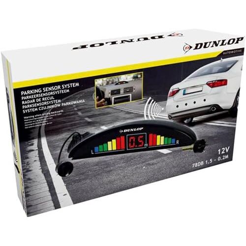 Dunlop Parkeersensoren 12 Volt 78dB met Obstakel-Indicator en 4 Sensoren