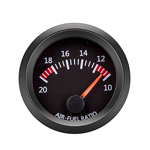 ETOPARS 2" inch 52mm Lucht Brandstof Verhouding Meter Auto Motor Wijzer Indicator Rood Licht Brandstofmeter Elektrische Meter Gauge Rook Tint Len Universeel