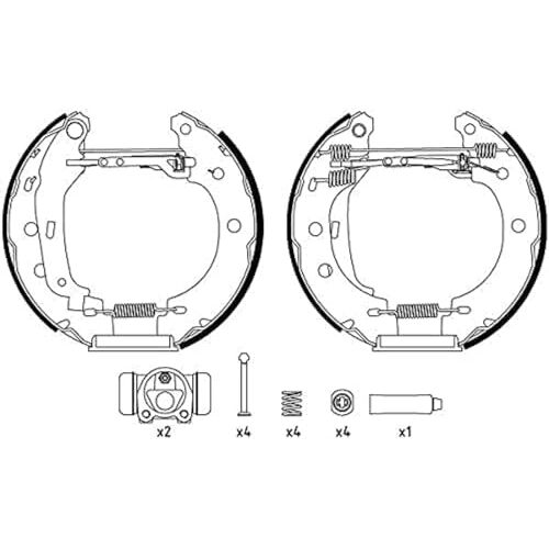 Hella 8DB 355 004-401 Remschoenenset R0725