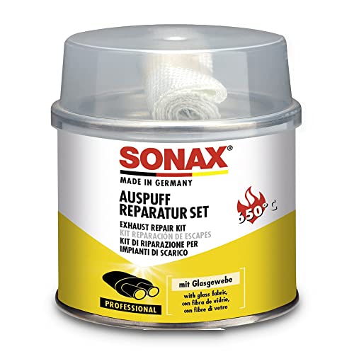 SONAX Uitlaatreparatieset (200 g) sluit grotere scheuren, gaten en lekkende plekken duurzaam, snel en absoluut gasdicht   art.nr. 05531410