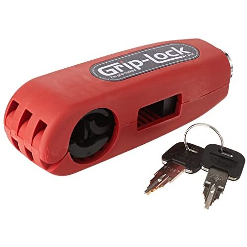 Grip Lock Grip-Lock Security Lock Motorfiets en Scooter – rood